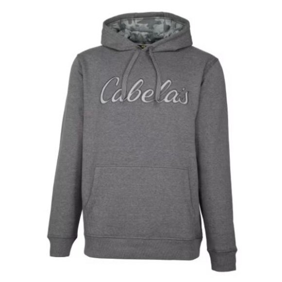 Cabelas Game Day Logo Hoodie Size XL Gray Pullover Long Sleeve Pockets NWT $40 - Picture 1 of 11